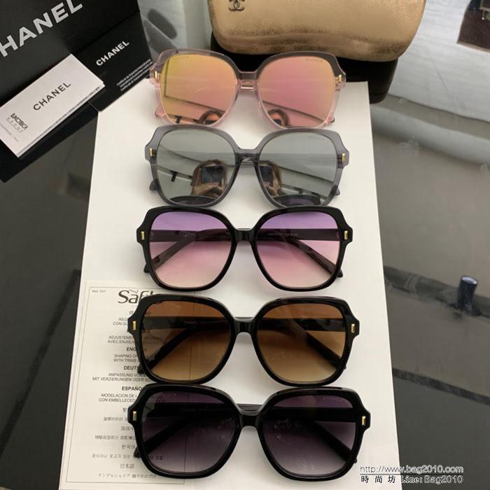 CHANEL香奈兒 19年開春新款 潮流爆款 時尚方框太陽鏡 高品質 網紅潮款墨鏡  lly1672
